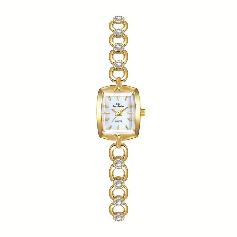 Luxury Brand Women Watch Silver Simple Square Dial Quartz Watch Diamond Strap Jewelry Waterproof Watch Relogio Feminino FA1706