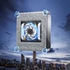 Alisuber Robotic Window Cleaner APP Smart Control,High Suction Anti-falling Window Washer Fixed-point Cleaning Dual Spray Water 4