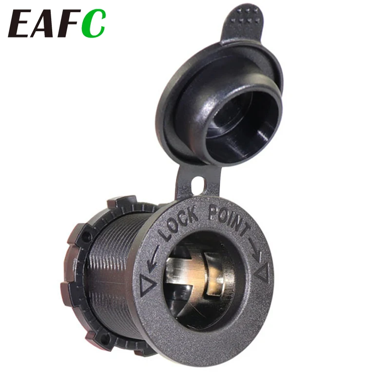 EAFC 담배 라이터 소켓, 자동차 보트 오토바이 담배 라이터 소켓, 전원 플러그 콘센트, 12V 방수