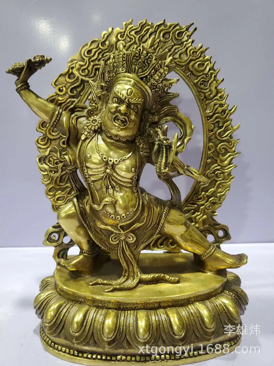 

Bronze Vajrapani Statue Secret Lord Tantric Buddha Statue