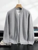 High Quality Men's 100% Cashmere Sweater Autumn Winter Thick Zippers Cardigan Casual Style Jacket Soft Warm Cashmere Knitwear 1