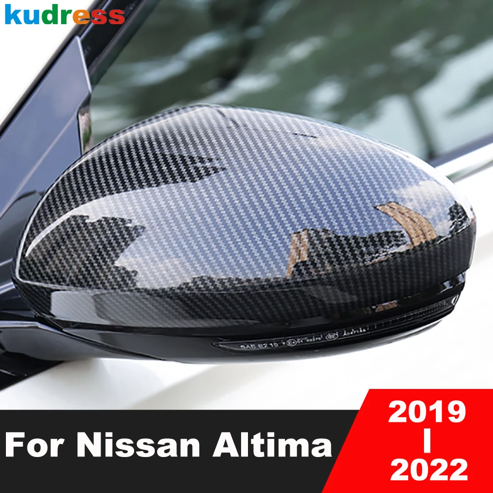 Rearview Mirror Cover Trim For Nissan Altima 2019 2020 2021 2022 Carbon