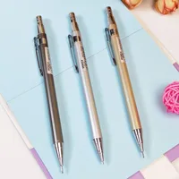 Creative Metal Mechanical Pencil 0.5mm 0.7mm Replaceable Refill Mechanical Pencil Student Stationery School Office Supplies 2