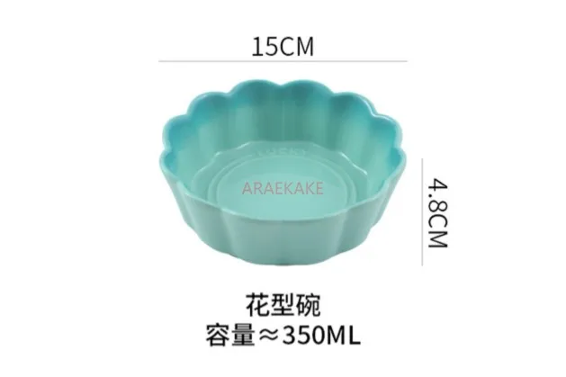 Air fryer special baking bowl, oven, high-temperature resistant steamed egg bowl, ceramic fruit salad plate