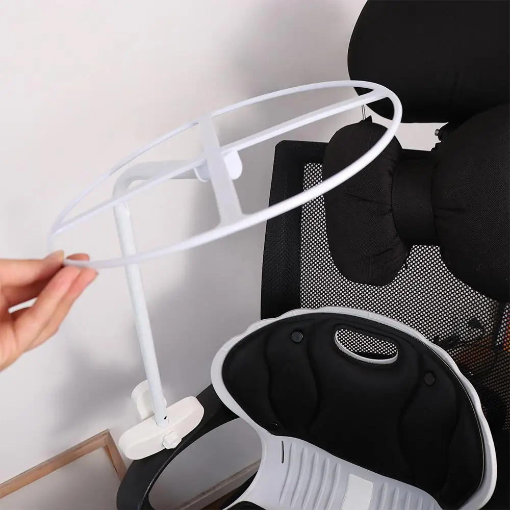 Bed Dome Cots Accessories Iron Mosquito Net Stand White Durable Bed Net Holder Stand Round Ring Rack Stand Baby Crib Cot