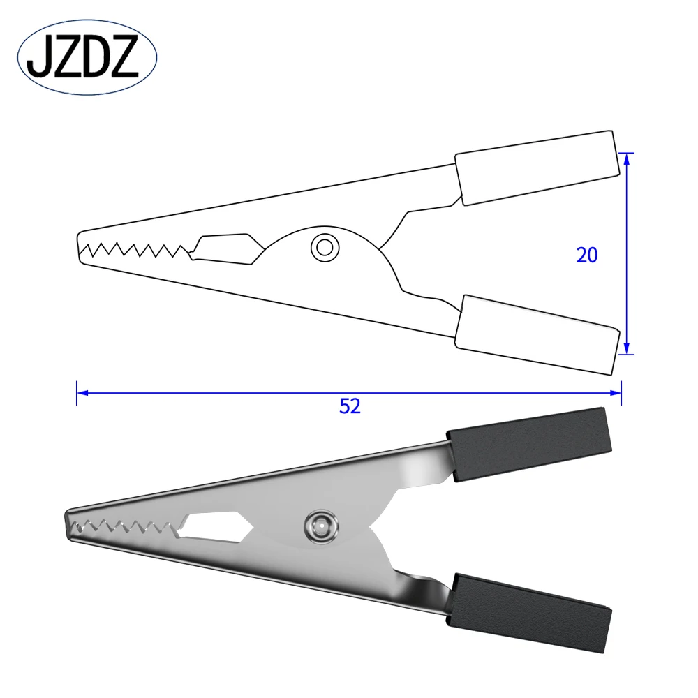 10pcs Alligator Clip Small Steel Crocodile Clamp 52mm Electrical Connector DIY tools 60006