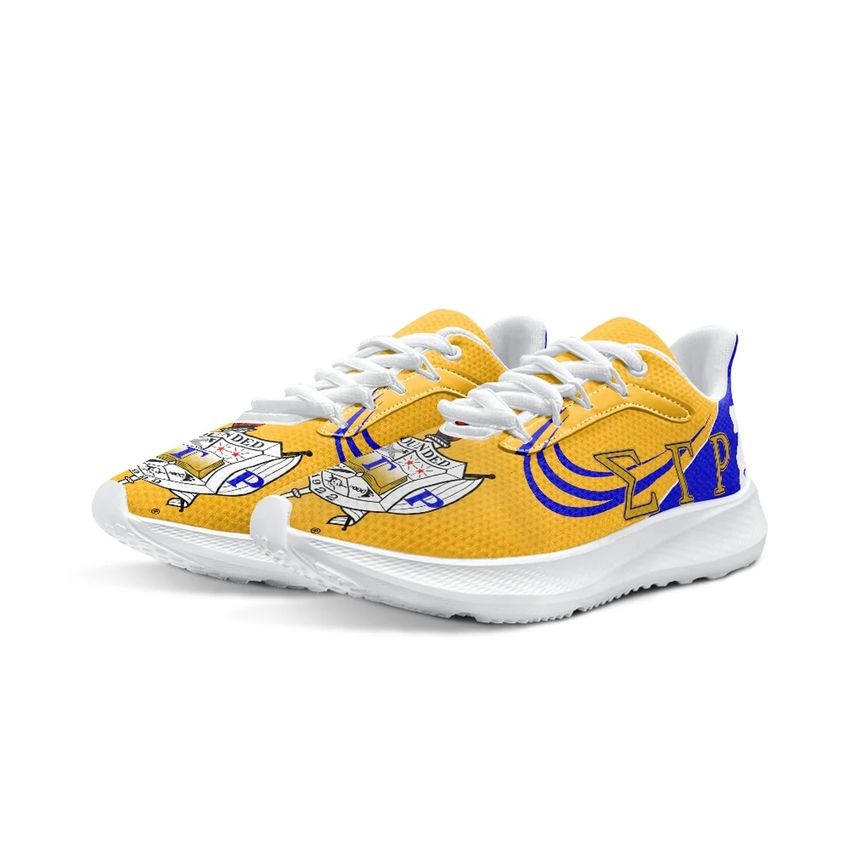 Sigma Gamma Rho Brand Design Comfortable Running Shoes Poodle Pattern Stylish Lace-up Sneakers Sorority Breathable Walking Shoes