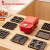 650W Sandwichera Electrica Multifunction Waffle Maker Bubble Egg Cake Toaster Automatic Breakfast Non-Stick Waffle Machine 220V 2