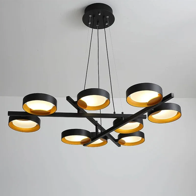 

Nordic Italian Style Chandelier for Living Room Restaurant Bedroom Modern Simple Atmospheric Household LED Eye Protection Lamps