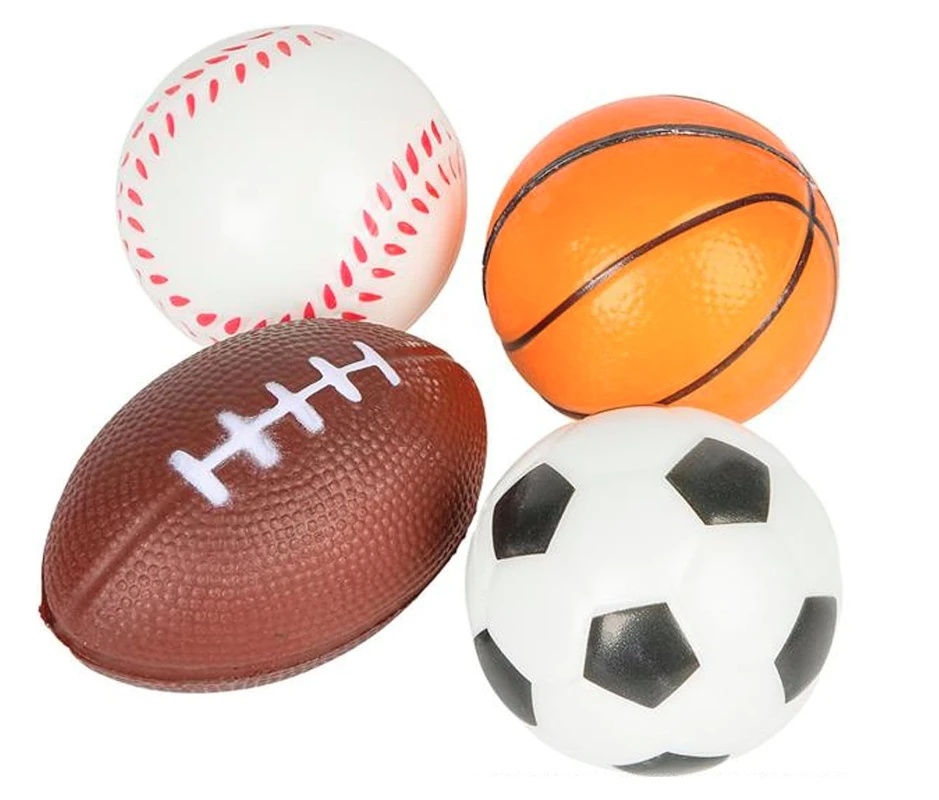 Custom Logo  Promotion PU Foam Rugby Stress Ball Anti Stress American Football Antistress Ball