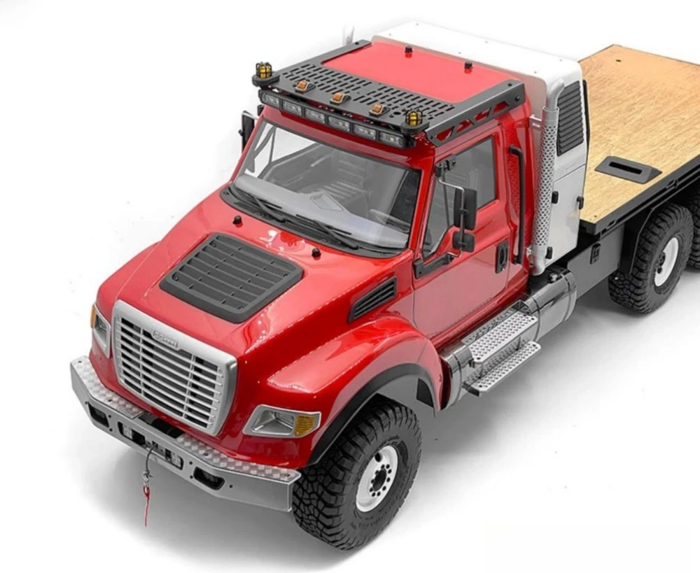 Cchand Metallic Roof Rack w/ spotlights for TRX-6 Ultimate RC Hauler Trailer 1/10 scale RC Car 3