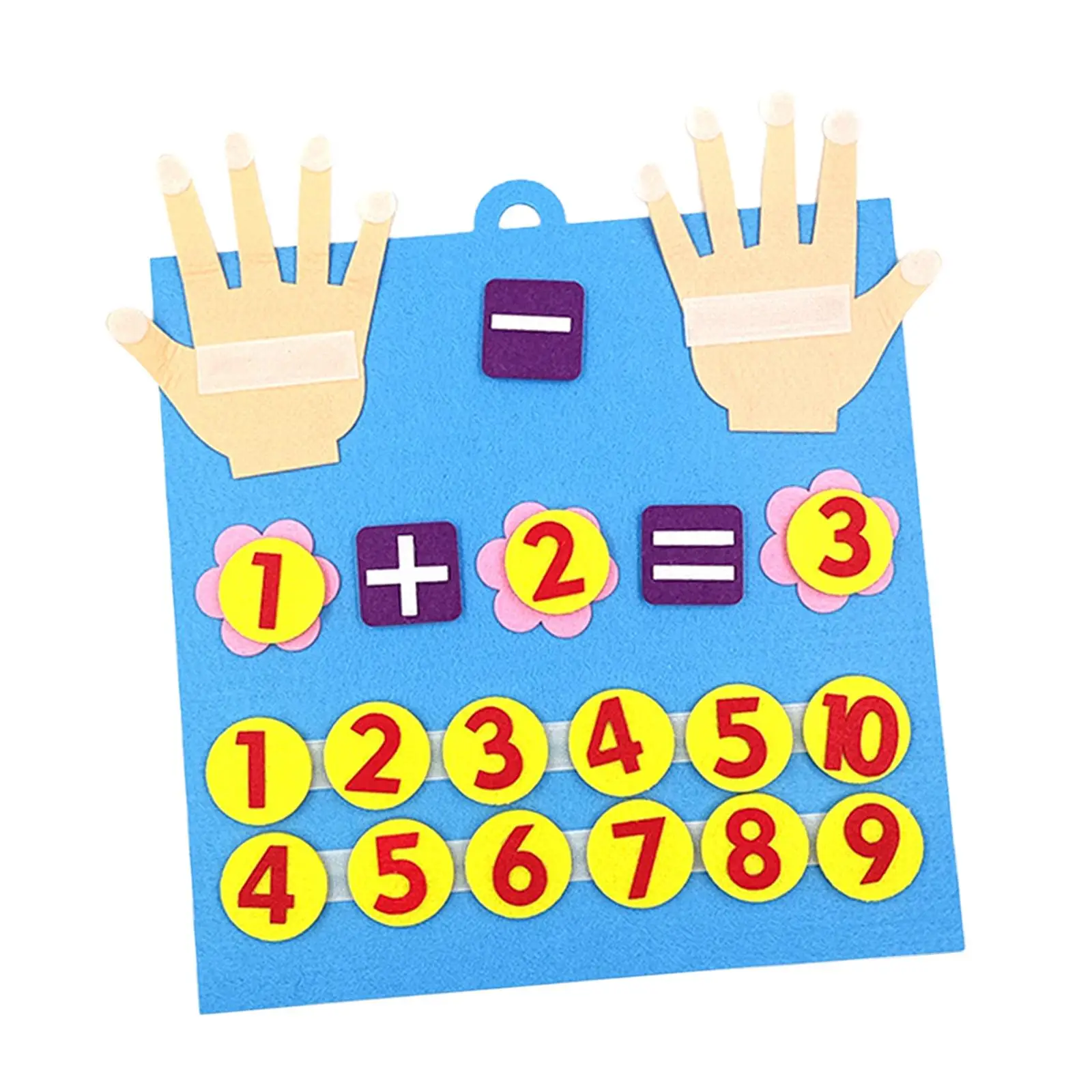 

Felt Board Finger Numbers Counting Toy Early Education Toys Math Addition and Subtraction Teaching Aids for Baby Girls Boys Kids