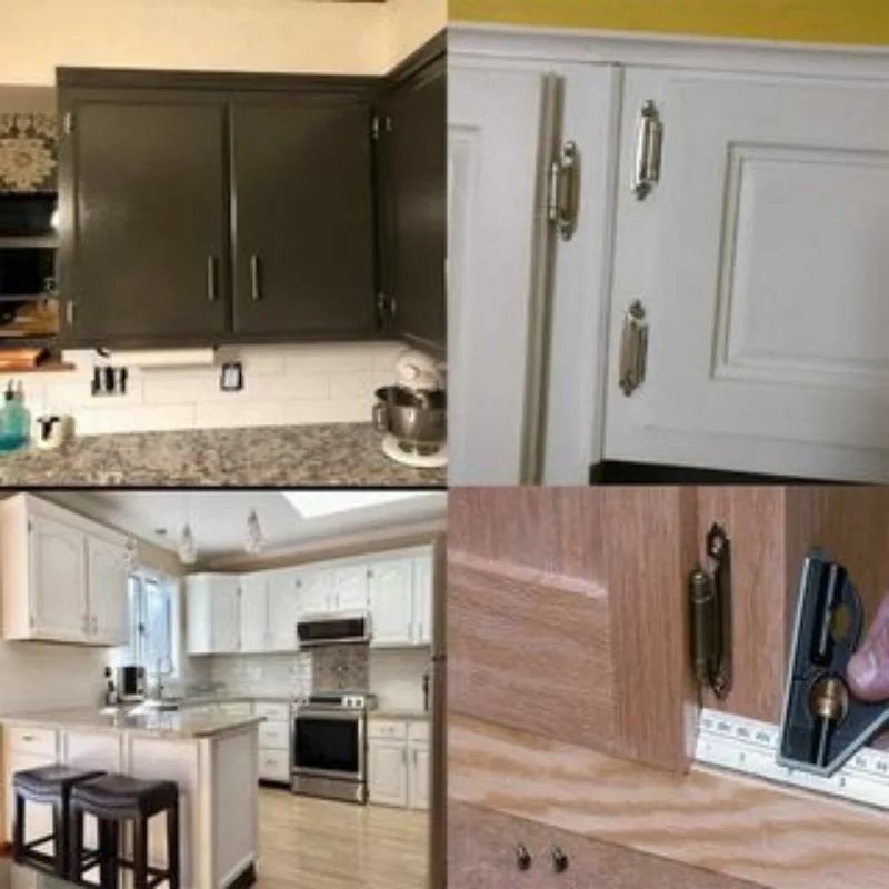 Furniture Hardware Accessories with Screws, Cabinet Self Closing Hinge Spring Self Closing Hinge, Embedded Cabinet Silent Spring