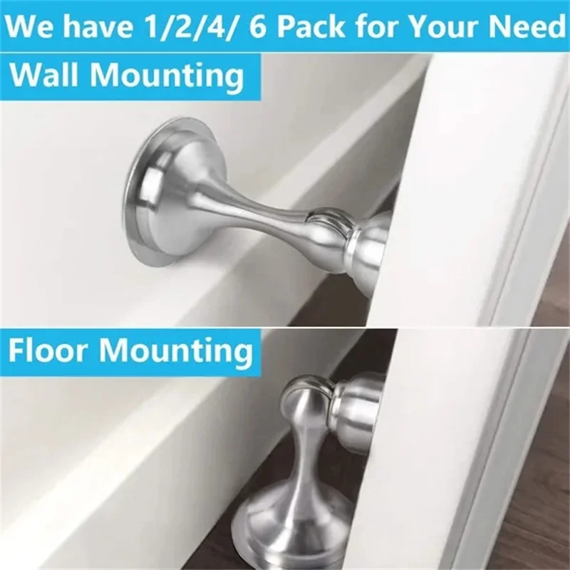 Magnetic Door Stopper Stainless Steel Indoor