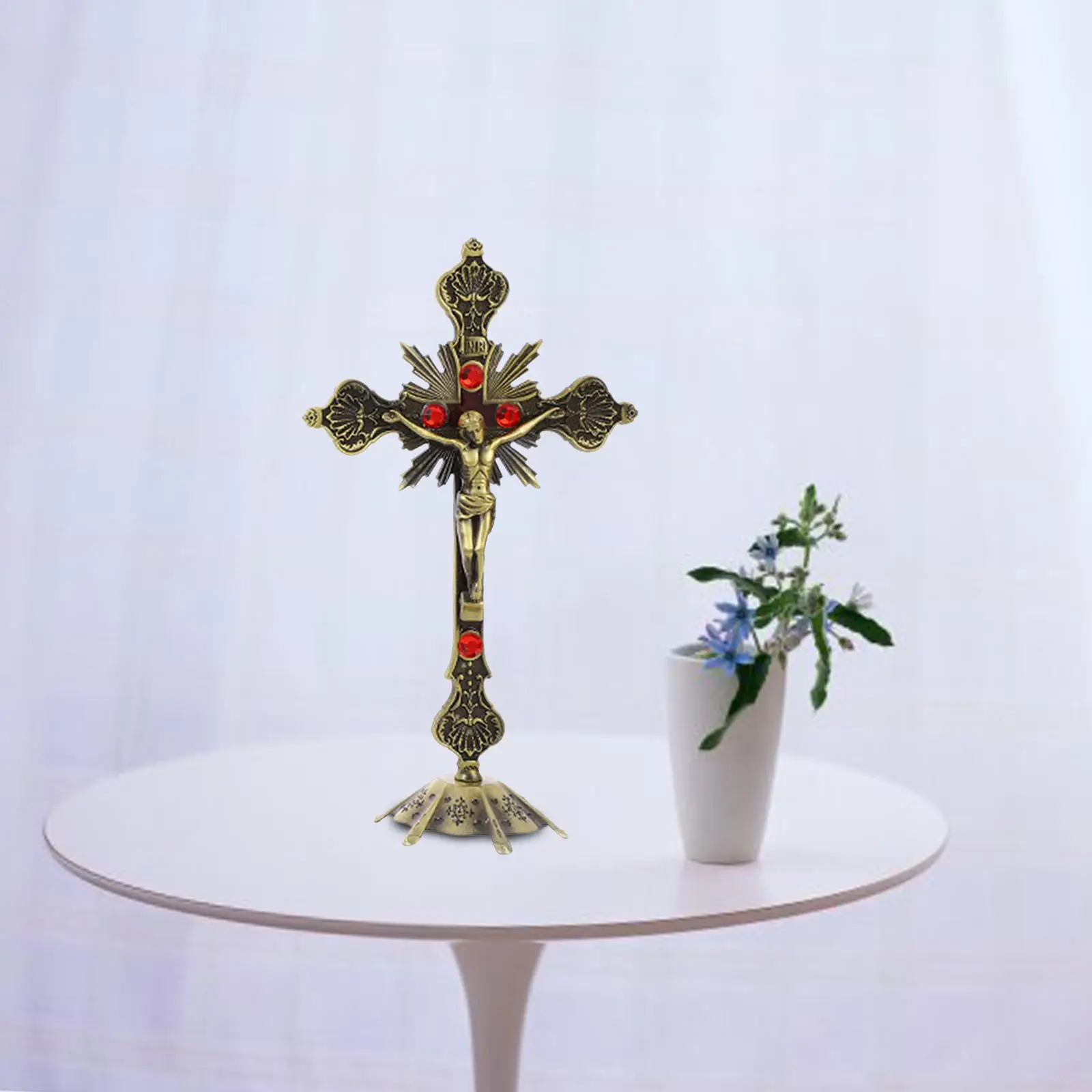 Catholic crucifix ornament for home chapel decor