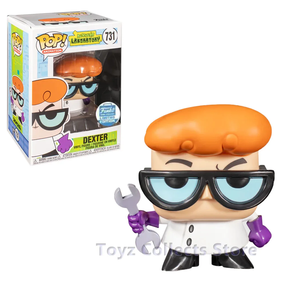 thumbnail image 1 of Figuras de acción de vinilo Funko POP Animation Dexter #731, juguetes, figuras de anime de dibujos animados de Laboratory-Dexter, muñecos coleccionables, regalos, 1 of 3