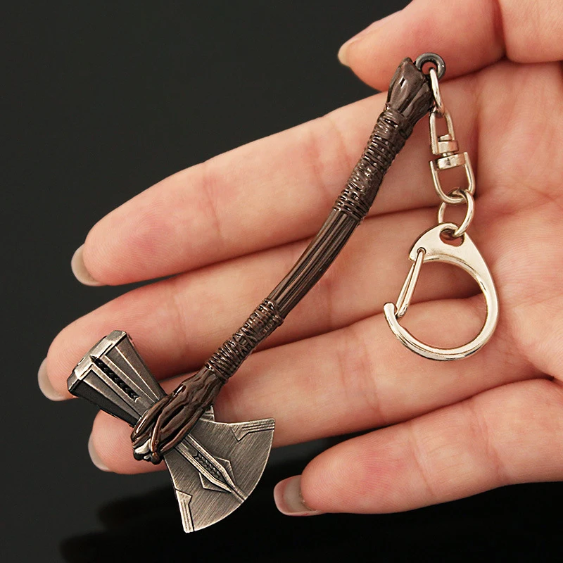 Thor's Hammer TheAvengers Quake Stormbreaker Kids Boys Anime Keychain Mjolnir Weapon Halloween Katana Samurai Swords Gift Toys 6