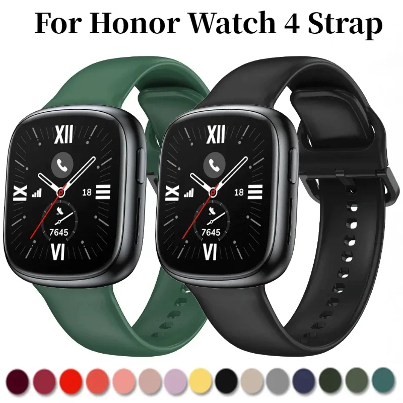 Premium Silicone Sports Band for Honor Smart Watch - Replacement Wristband Bracelet