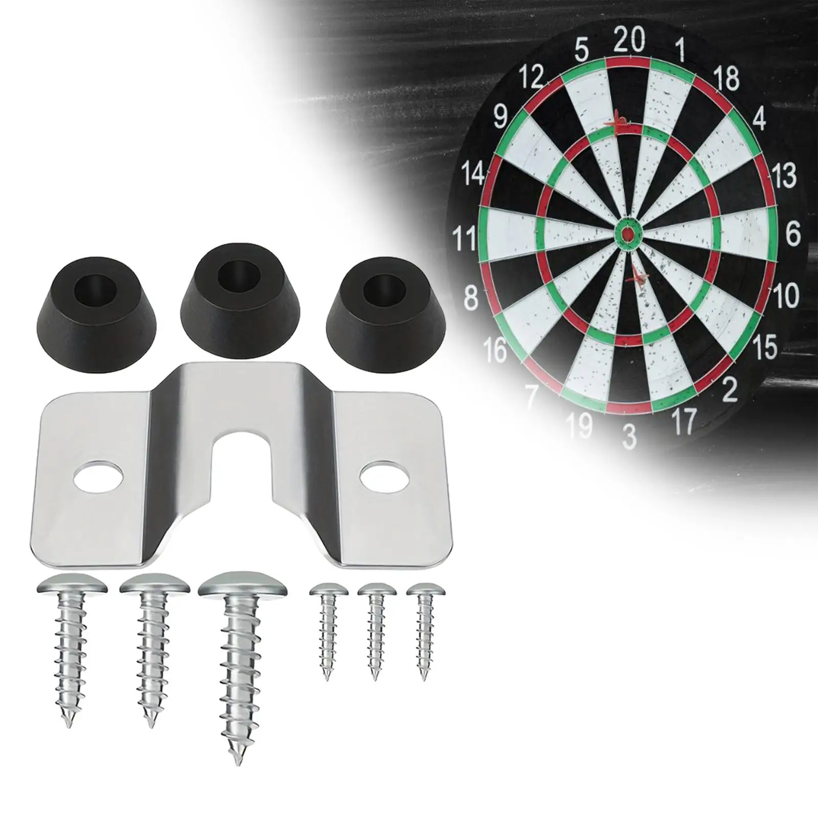 Wall Hanging Dartboard Mounting Bracket Kits, Portable, Easy to Install for