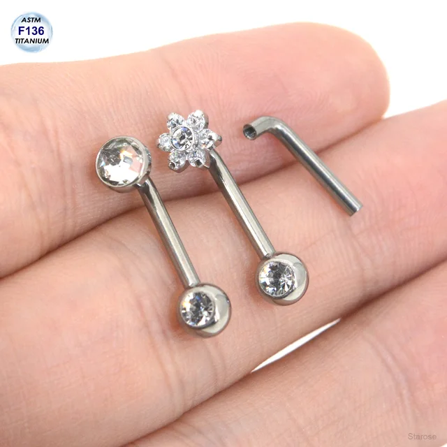Barbell Courbe En Titane Avec Boules Vis Interne - Pour Piercing Prince Albert, Téton, Guiche