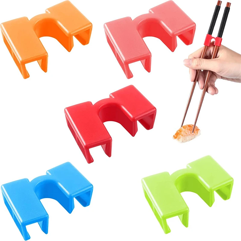 Description Picture 4 of item6/1PCS Reusable Chopstick Helpers Kid Training Holder Chinese Chopstick Plastic Clamps Helper For Kids Adults Beginner Learner
