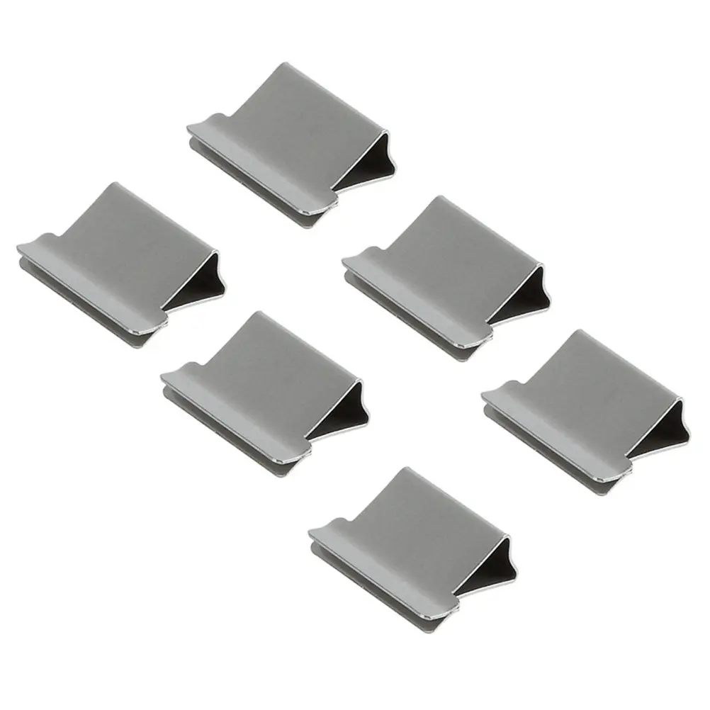 50Pcs 리필 금속 종이 클립 사무실 학교 문서 고정용 클램 클립 편리한 스테이플러 클립