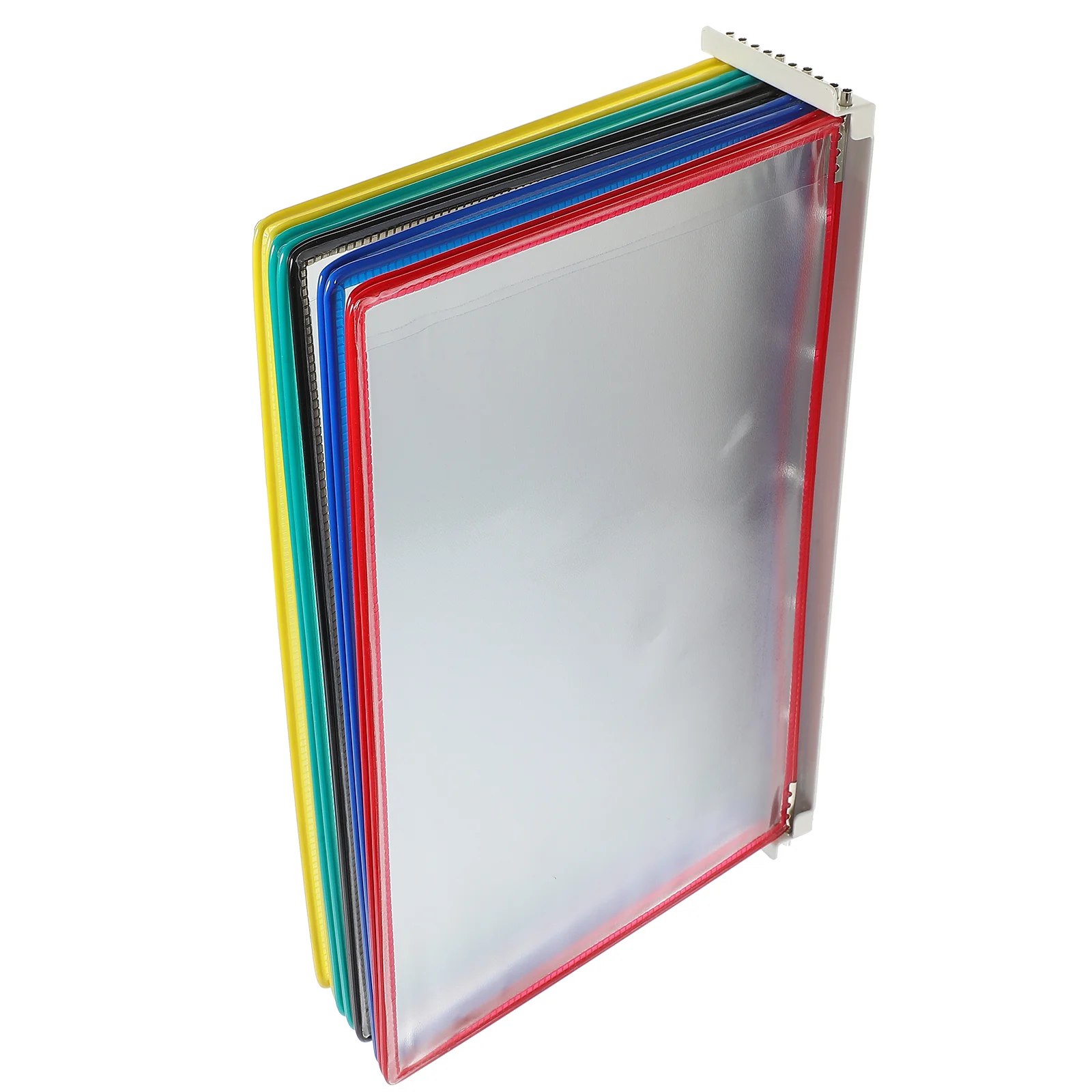 Wall File Hanging Folder Organizer Plastic Folders Rack Document Holder Files Storage Paper Containers Mount Pocket Display 1pc 3 tier document rack file holder letter folder tray for company office