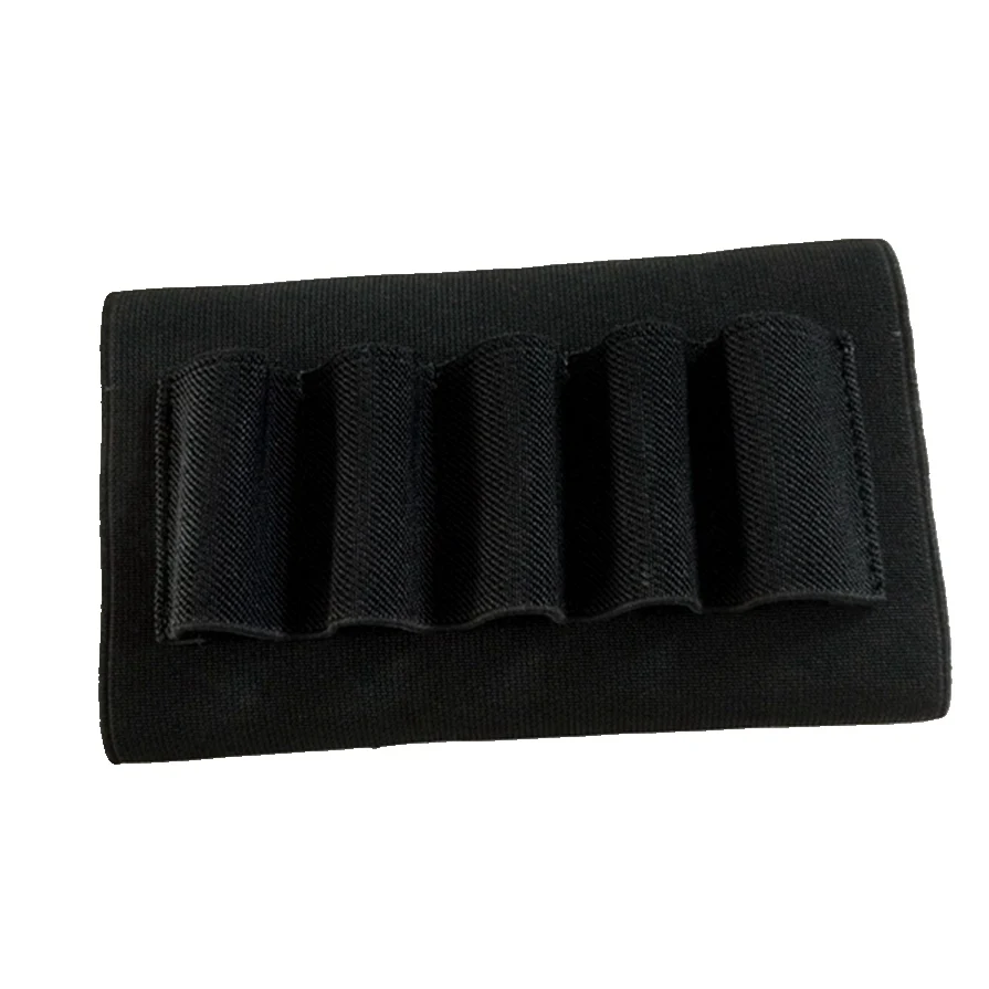 thickening Prevent slipping Elastic Buttstock 12 Gauge Ammo Pouch Holder Hunting Molle Pouch Gun Accessories Nylon
