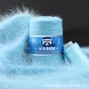 Mink Wool Yarn for Knitting, Fine Quality, Long Plush Cashmere Thread for Sweater Scarf, 100 + 40g per Set 5