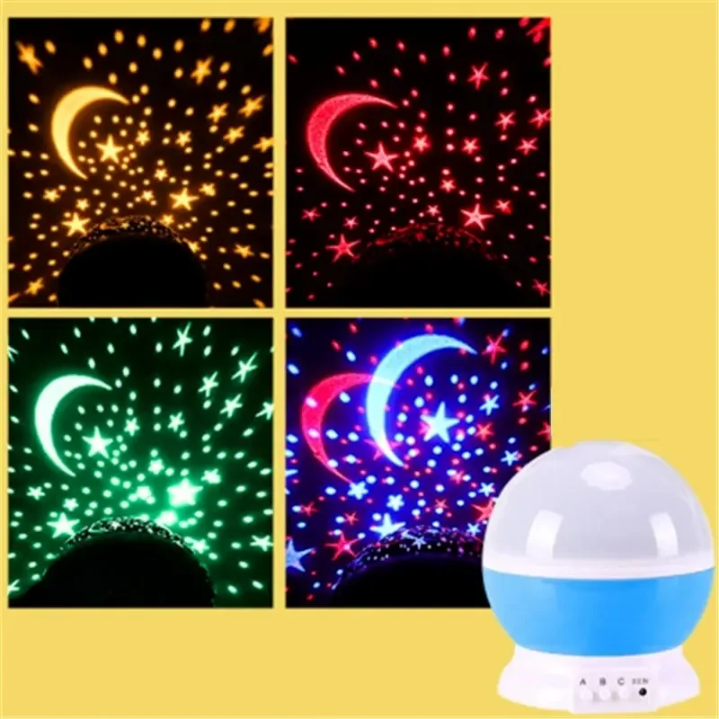 

Rotating Sky Moon Lamp Starry Projector Night Light Galaxy Lamps Home Bedroom DecorationStarlight Christmas Lights for Kids Gift