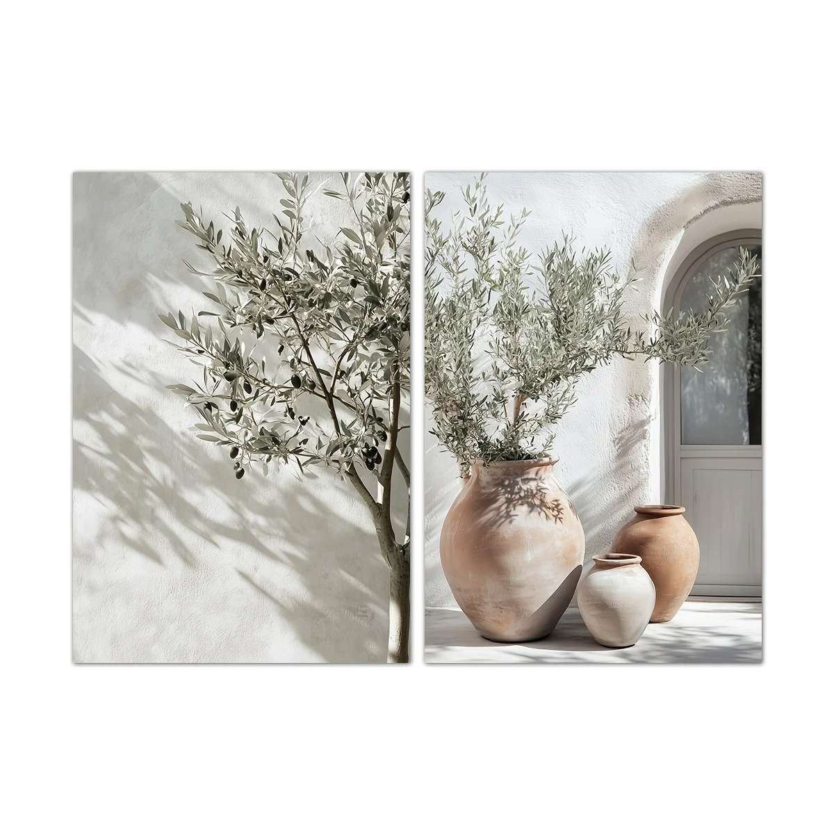 2pcs Olive Tree Shadow Canvas 5