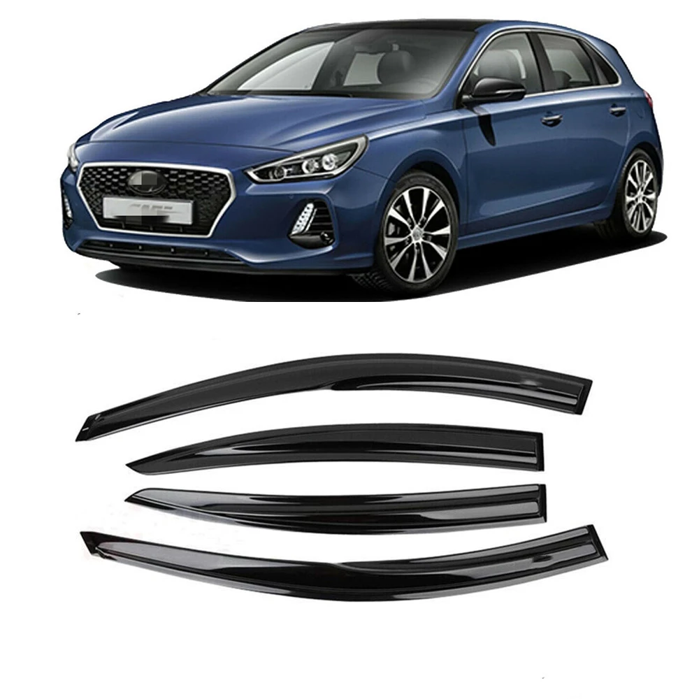 

For Hyundai Elantra 2017 2018 2019 2020 Window Visor Rain Guard Weather Shield Wind Deflector Slim Trim Awning Shelter Raincoat