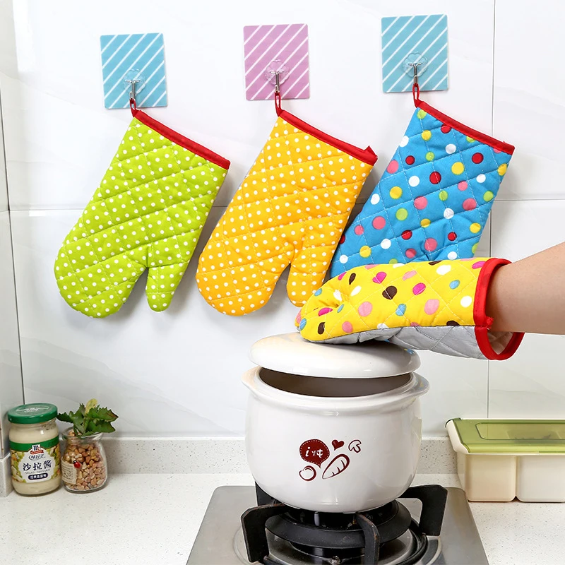 Household Microwave Oven Oven Insulated Gloves Creative Kitchen Non-Slip Heat-Resistant Anti-Scald Baking Gloves silicone oven mitts,kitchen gloves,silicone oven gloves