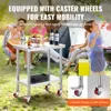 VEVOR Stainless Steel Work Table 700 LBS Load Capacity with 4 Wheels Heavy Duty Food Prep Worktable 4