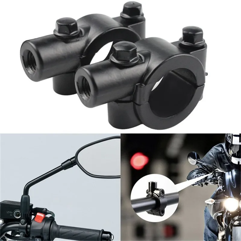 Mount Brackets Clamps Mirror Mount Clamp Rear View Mirror Holder Motorcycle Bike Handlebar Adaptor Holder 1pc 8mm 10mm motorcycle handle bar mirror