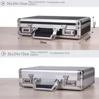 Aluminum Toolbox With Lock Portable Password Suitcase Security Safe Sturdy Hard Case And Flight Case Household Storage Box 2