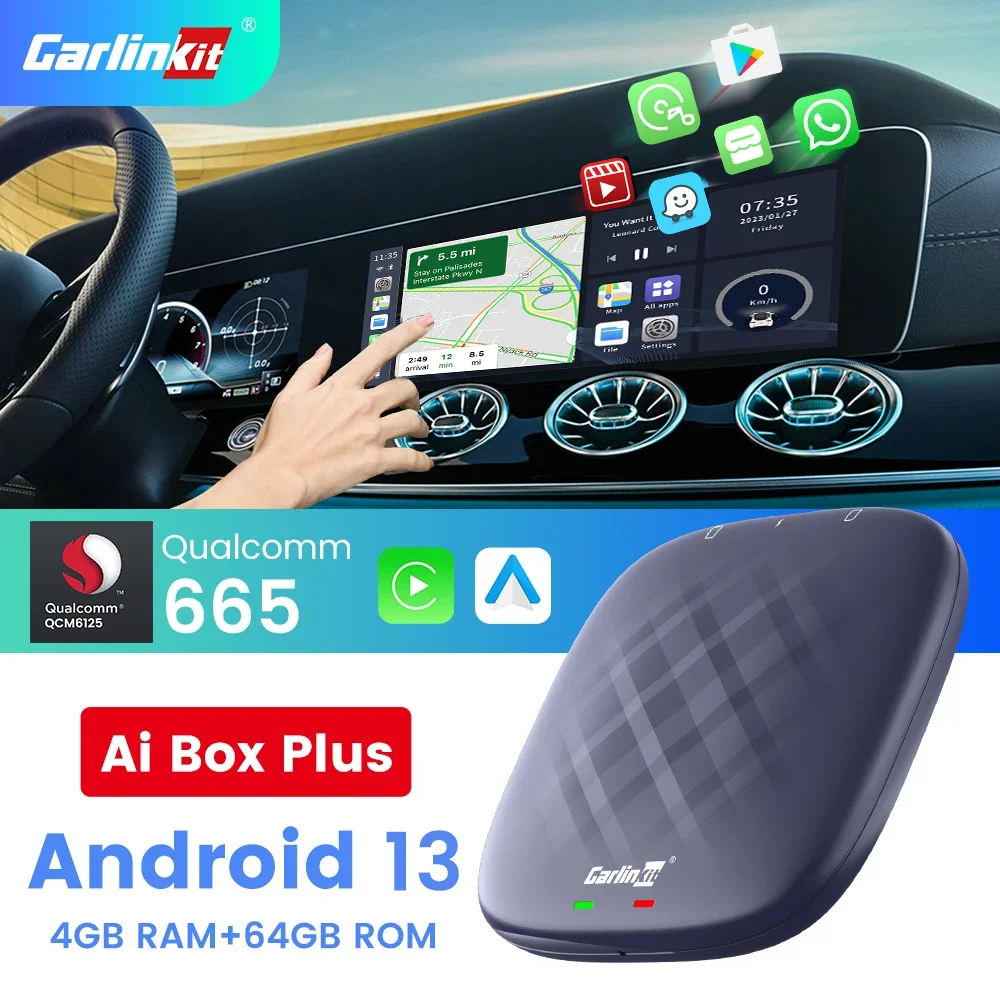 

Carlinkit Android 13 CarPlay Ai Box Plus Wireless CarPlay Android Auto Android Tv Box Carlinkit Pro for Kia Mazda Volkswagen