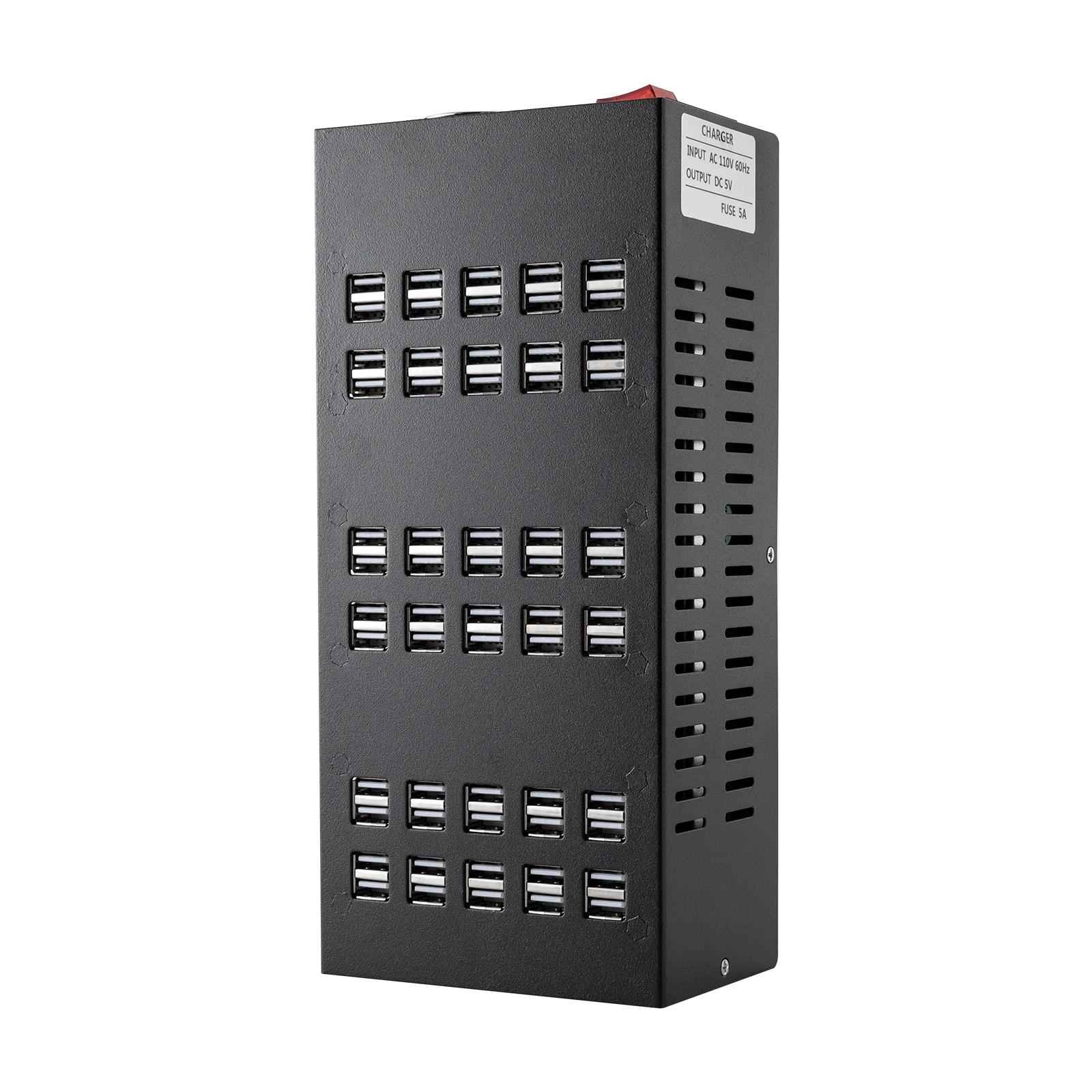 60 Ports USB Charging Station with Intelligent Protection Multi Port USB Charging Station Organizer for Hotel School Malls