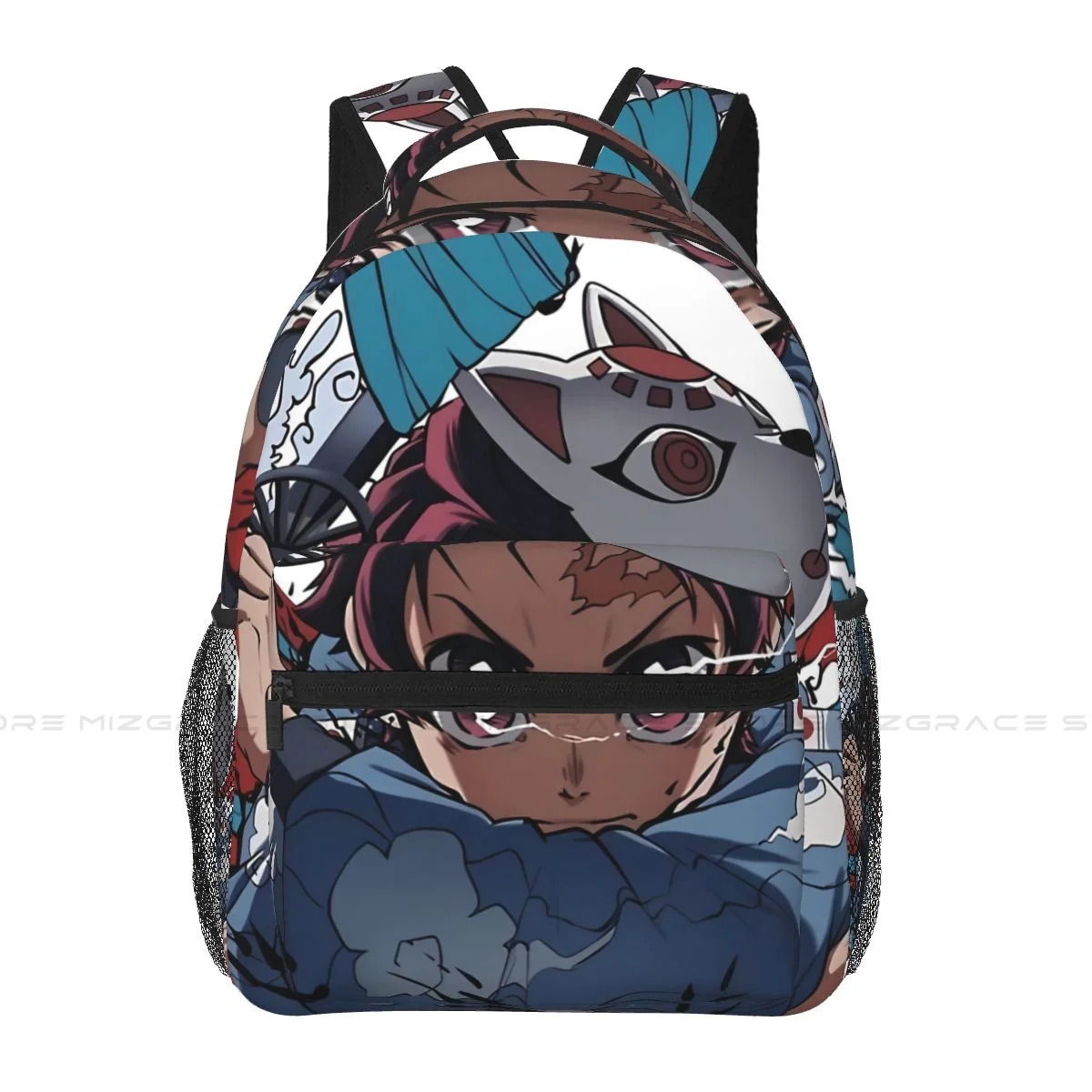 

Tanjiro Manga Backpack for Girls Boys Anime Collage Travel Rucksack Daypack for Teenage School Laptop