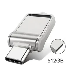 High - Speed 256GB USB 3.0 Flash Drive - Original 2 - in - 1 USB & Type - C Pen Drive (512GB)