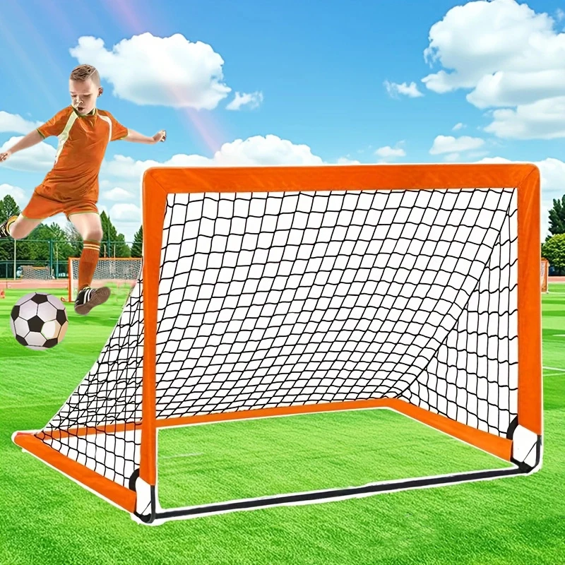 어린이를위한 작은 휴대용 축구 목표 뒷마당 연습 축구 그물 어린이 축구 그물 ..