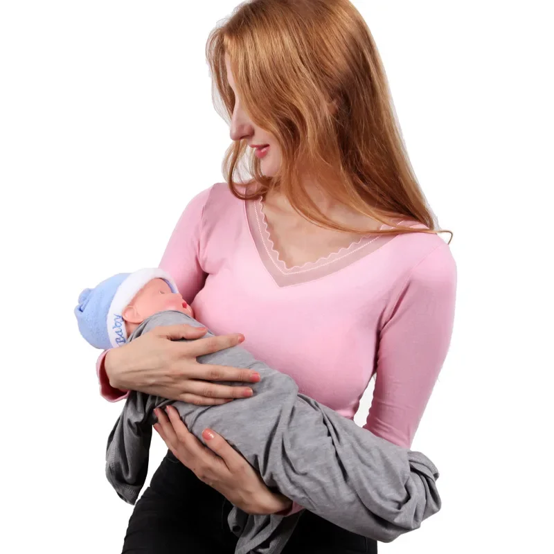 Multifunctional Nursing Scarf Breastfeeding Towel Baby Wrap Car Towel Nursing Button Breastfeeding Maternity