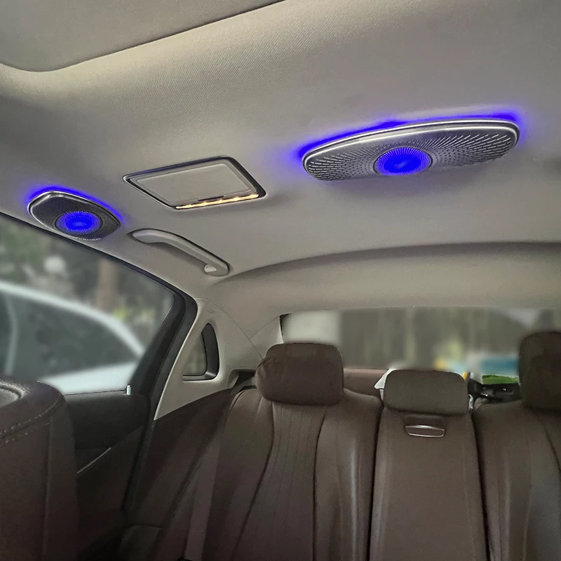 메르세데스 벤츠 E 클래스 S 클래스 W213 W222 7/64 색상 자동차 천장 LED 주변 조명 스피커 회전 트위터 사운드 혼