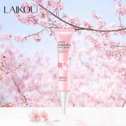 LAIKOU Japan Sakura Eye Cream Moisturizing Anti-Age Wrinkles Remove Dark Circles Smooting Puffiness Fine Lines Firming Eye Care