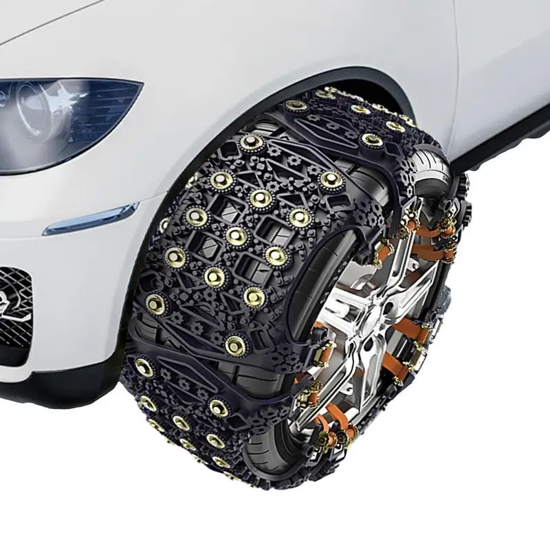 

Car Snow Tire Chains Mud Tyre Wheel Thick Anti Skid Belt For Car Wear Resistant Vehicle Anti Slip Supplies for Travel Automobile