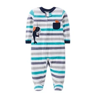 Newborn Baby Boy Girl Rompers Clothes Winter Pajamas Zipper Fleece Fall Infants Outfit Animal Jumpsuit Clothing 0 -12 Months New 2
