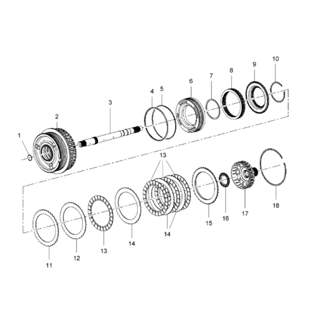 24253300 ���ӱ� 6T45E 6T40 Ŭ��ġ �巳 �Է� �巳 �Ͽ�¡, �������� ������ Ŭ��ġ, 4-5-6 3-5