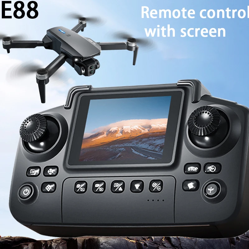Nuevo E88 Pro WiFi FPV Drone Cámara gran angular HD 8K/1080P, retención ...