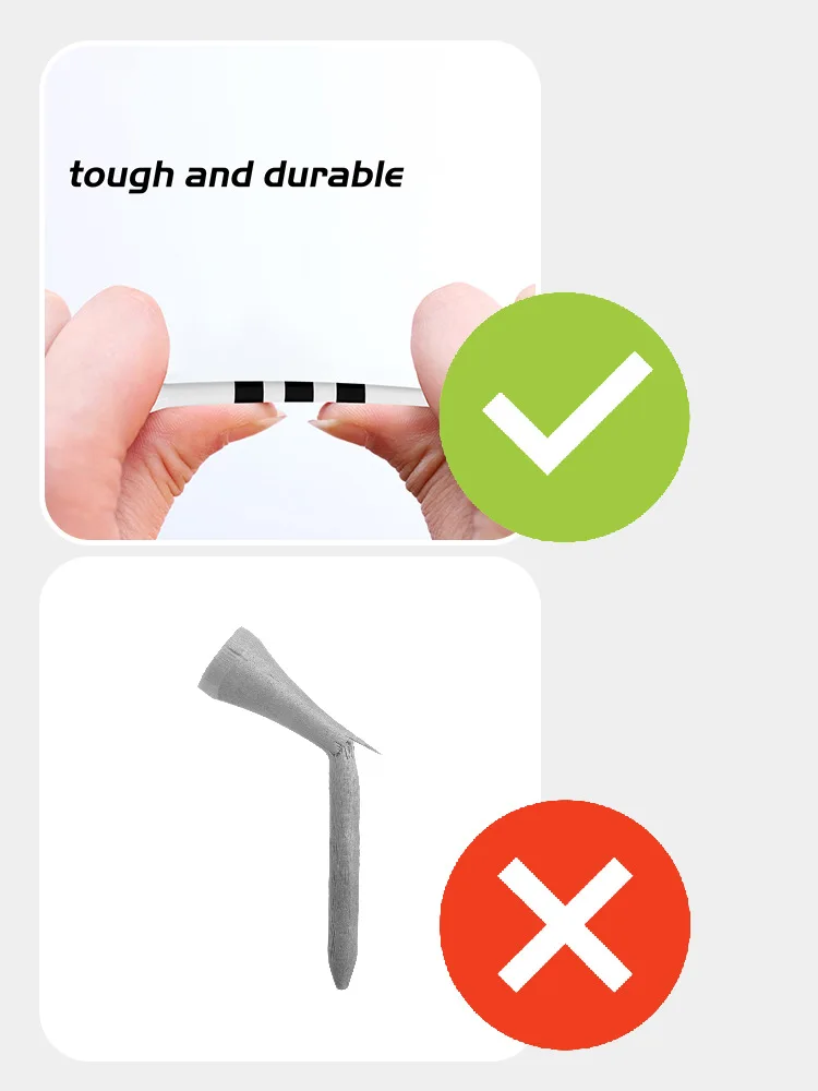 Description Picture 4 of itemPGM Golf Tees 100pcs 83mm Stripe Scale Precise Kick-off Cup Lightweight Durable High Elasticity Anti Slip Ball Seat TE031