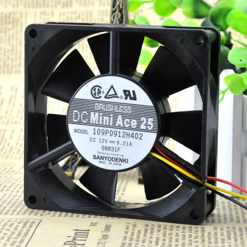 

9025 109p0912h402 12V 0.21a 9cm 9225 3-Wire Cooling Fan